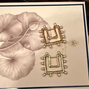 Mignonne Gavigan Gold and Pearl Earrings